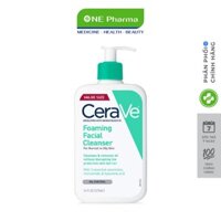 Sữa rửa mặt CeraVe dành cho da thường và da dầu CeraVe Foaming Facial Cleanser 236ml, 355ml, 473ml