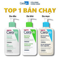 Sữa rửa mặt CeraVe Dành cho da dầu , da khô, da mụn 236ML  giúp làm sạch sâu, giữ ẩm tốt