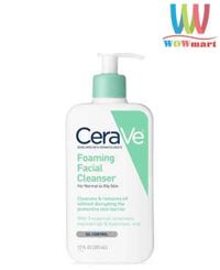 Sữa rửa mặt CeraVe dành cho da thường và da dầu CeraVe Foaming Facial Cleanser 355ml