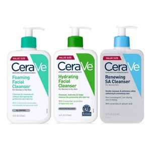 Sữa rửa mặt CeraVe Foaming Facial Cleanser For Normal To Oily Skin - 355ml, Sữa rửa mặt dành cho da thường, da dầu