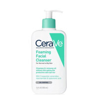 Sữa Rửa Mặt CeraVe Foaming Facial Cleanser 355ml - Da Dầu Mụn Nhạy Cảm