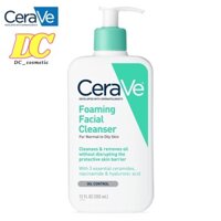 Sữa Rửa Mặt CeraVe Foaming Cleanser For Normal To Oily Skin cho da thường, da dầu 355ml USA