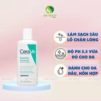 Sữa Rửa Mặt CeraVe Foaming Facial Cleanser For Normal To Oily Skin Làm Sạch Sâu Cho Da Dầu 88ml