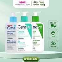 Sữa rửa mặt CERAVE làm sạch sâu cho da thường đến da dầu 236ML 473ML - Nana Shop