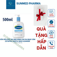 Sữa rửa mặt Cetaphil 500ml mẫu mới, gel rửa mặt dành cho da dầu và da nhạy cảm Gentle Skin Cleanser