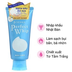 Sữa rửa mặt chiết xuất tơ tằm trắng Senka Perfect Whip 120g