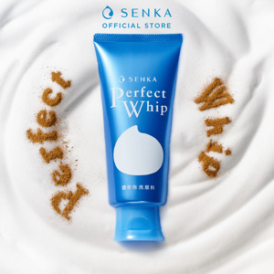 Sữa rửa mặt chiết xuất tơ tằm trắng Senka Perfect Whip 120g