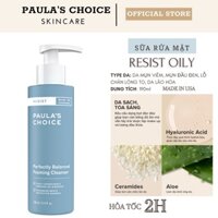 Sữa Rửa Mặt Cho Da Dầu & Lão Hóa – PAULA’S CHOICE Resist Perfectly Balanced Foaming Cleanser