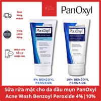 Sữa rửa mặt cho da dầu mụn PanOxyl Acne Wash Benzoyl Peroxide 4% | 10% - 156g