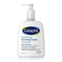 Sữa rửa mặt cho da khô đến da thường Cetaphil Hydrating Foaming Cream Face Cleanser Normal to Dry Skin 16Oz 473ml