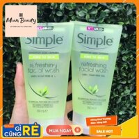 [SỮA RỬA MẶT CHO MỌI LOẠI DA] Sữa Rửa Mặt Dạng Gel Simple Kind To Skin Refreshing Facial Wash