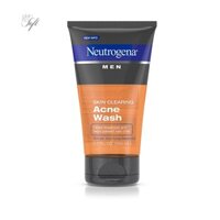 Sữa Rửa Mặt Cho Nam Neutrogena Men Skin Clearing Acne Wash (150ml) - skinsosoft