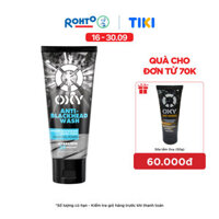 Sữa rửa mặt cho nam Oxy sạch tế bào chết, giảm mụn đầu đen, dạng kem Oxy Anti-Blackhead Wash 100g