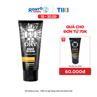 Sữa rửa mặt cho nam Oxy sạch sâu giảm nhờn dạng kem có hạt massage Oxy Deep Wash 100g