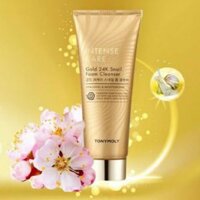 Sữa rửa mặt chống lão hoá ốc sên vàng 24k Tonymoly Intense Care Gold 24k Snail Foam Cleanser