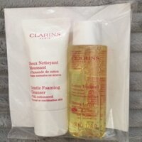 Sữa Rửa Mặt Clarins Gentle Foaming Cleanser With Cottonseed & Nước Hoa Hồng Clarins Toning Lotion With Camomile