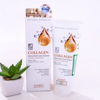 Sữa rửa mặt Collagen Dabo Hàn Quốc 3 trong 1 Cho Làn Da Trắng Sáng