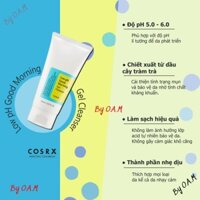 Sữa Rửa Mặt Cosrx 💝FREESHIP💝 Rửa Mặt Tràm Trà - SRM  Hàn Quốc 150ml SP36