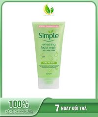 Sữa Rửa Mặt Dạng Gel Simple Kind To Skin Refreshing Facial Wash Gel