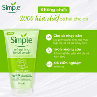 Sữa Rửa Mặt Dạng gel Simple Refreshing Facial Wash 150ml