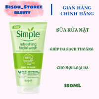 Sữa rửa mặt dạng Gel Simple Refreshing Facial Wash 150ml