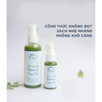 Sữa rửa mặt dạng kem không bọt từ Matcha & Tràm trà thiên nhiên handmade Mây Homelab