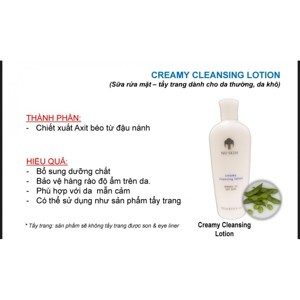 Sửa rửa mặt dành cho da khô Creamy Cleansing Lotion