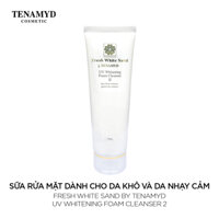 Sữa rửa mặt dành cho da khô và da nhạy cảm - FRESH WHITE SAND BY TENAMYD UV WHITENING FOAM CLEANSER 2/ Tuýp/ 120g