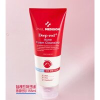 Sữa rửa mặt dành cho da mụn giúp loại bỏ bã nhờn, giảm viêm, phục hồi da Paul Medison Deep-red Acne Foam Cleaning 155ml