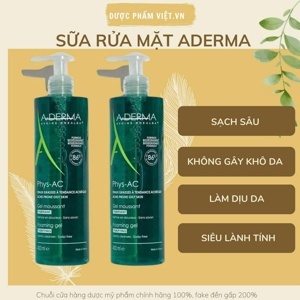 Sữa rửa mặt dành cho da nhạy cảm A-derma gel moussant 200ml