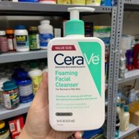 Sữa rửa mặt dành cho da thường và da dầu Cerave Foaming Facial Cleanser For Normal To Oily Skin