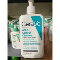 Sữa rửa mặt dành cho mụn CeraVe Acne Control Cleanser (335mL)- bản Mỹ