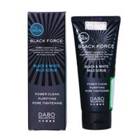 Sữa Rửa Mặt Dành Cho Nam Dabo Black Force Black & White Mild Scrub 120Ml