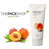 Sữa Rửa Mặt Đào The Face Shop Herb Day 365 Cleansing Foam Peach 170ml