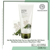 Sữa Rửa Mặt Đậu Xanh, Ngải Cứu The Face Shop Herb Day 365 Master Blending Facial Foaming Cleanser 170g #Mungbean