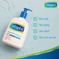 Sữa rửa mặt dịu nhẹ Cetaphil / dành cho da dầu và da nhậy cảm/ chai 125 ml