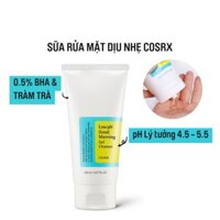 Sữa rửa mặt dịu nhẹ Cosrx Good Morning, sữa rửa nặt dạng gel trà xanh độ pH thấp 150ml