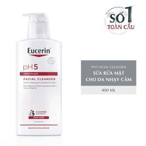 Sữa rửa mặt dịu nhẹ Eucerin pH5 Facial Cleanser Sensitive Skin 400mL