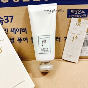 Sữa rửa mặt Đông Y làm sáng da - Whoo Brightening Cleansing Foam 180ml