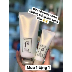 Sữa rửa mặt Đông Y làm sáng da - Whoo Brightening Cleansing Foam 180ml