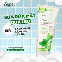 Sữa rửa mặt Dưa leo Hàn Quốc EKEL Cucumber Foam Cleanser 180ml