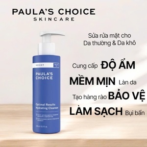 Sữa rửa mặt dưỡng ẩm hiệu quả tối ưu Paula's Choice Resist Optimal Results Hydrating Cleanser 190ml