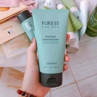 Sữa rửa mặt dưỡng ẩm kiêm kem cạo râu dành cho Nam giới Innisfree Forest For Men Shaving & Cleansing Foam