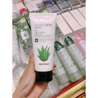 SỮA RỬA MẶT DƯỠNG ẨM LÔ HỘI TONYMOLY CLEAN DEW ALOE FOAM CLEANSER 180ml