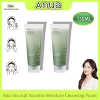 Sữa rửa mặt dưỡng ẩm sâu Anua Heartleaf Succinic Moisture PORE DEEP Cleanser Foam 150ml