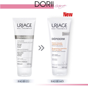 Sữa rửa mặt dưỡng sáng da Uriage Depiderm White Mousse Nettoyante Éclaircissant 100ml