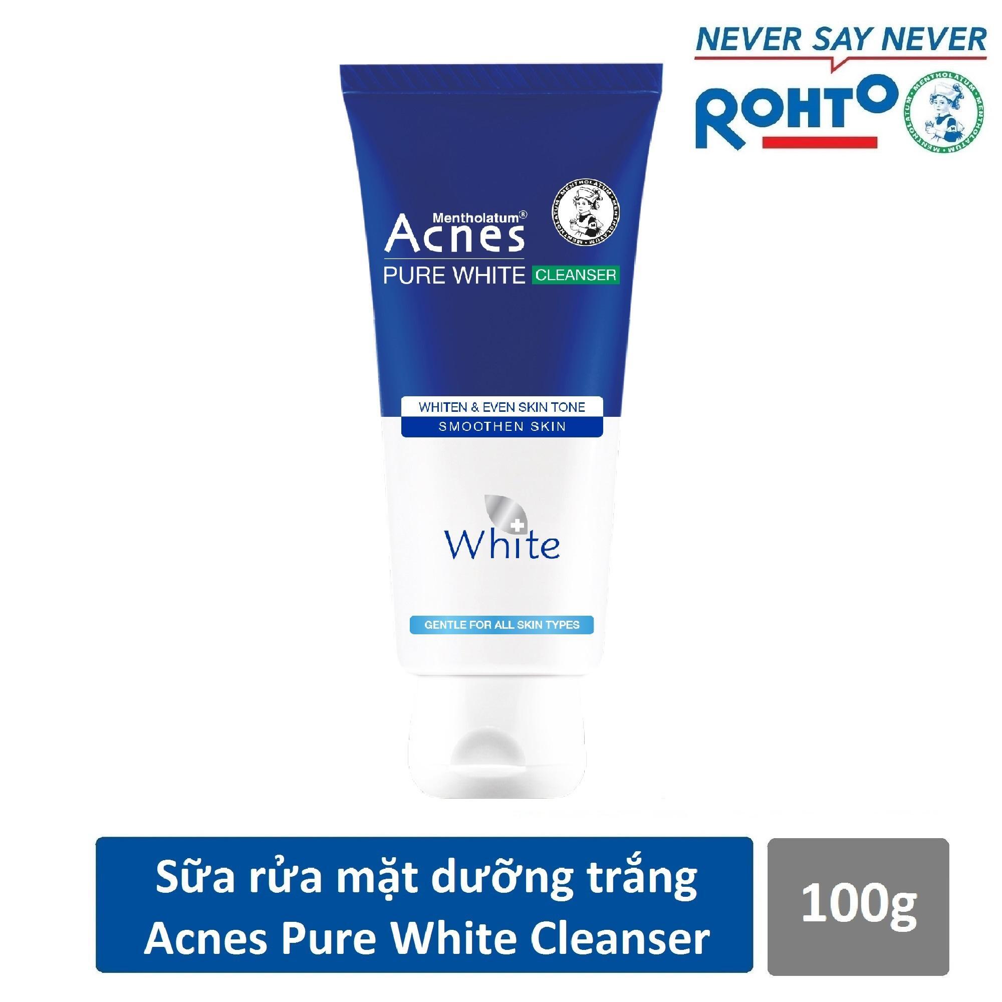 Sữa rửa mặt dưỡng trắng Acnes Pure White 100g