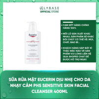 Sữa rửa mặt Eucerin dịu nhẹ cho da nhạy cảm pH5 sensitive skin facial cleanser 400ml
