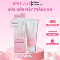 Sữa Rửa Mặt Eve’s Love Thải Độc & Cung Cấp Vitamin B3, B5 Giúp Trắng Da, Ngừa Lão Hoá 120ml