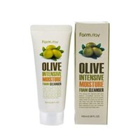 SỮA RỬA MẶT FARM STAY Olive intensive moisture foam cleanser